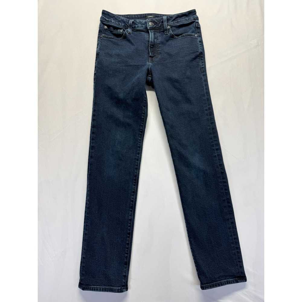 Express Conscious Edit Slim Straight Jeans Mens 28x31 Blue Dark Wash Denim Logo